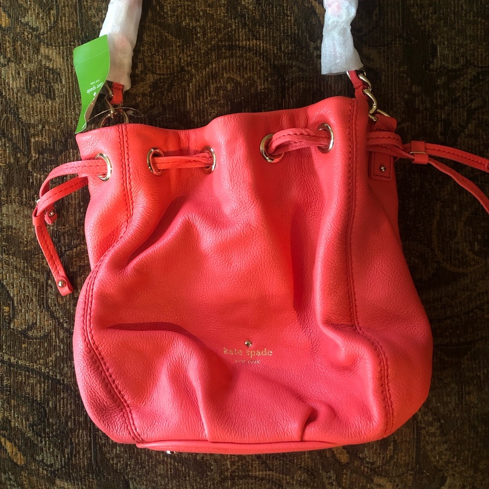 Kate Spade Coral Katie Cinched Top Bag